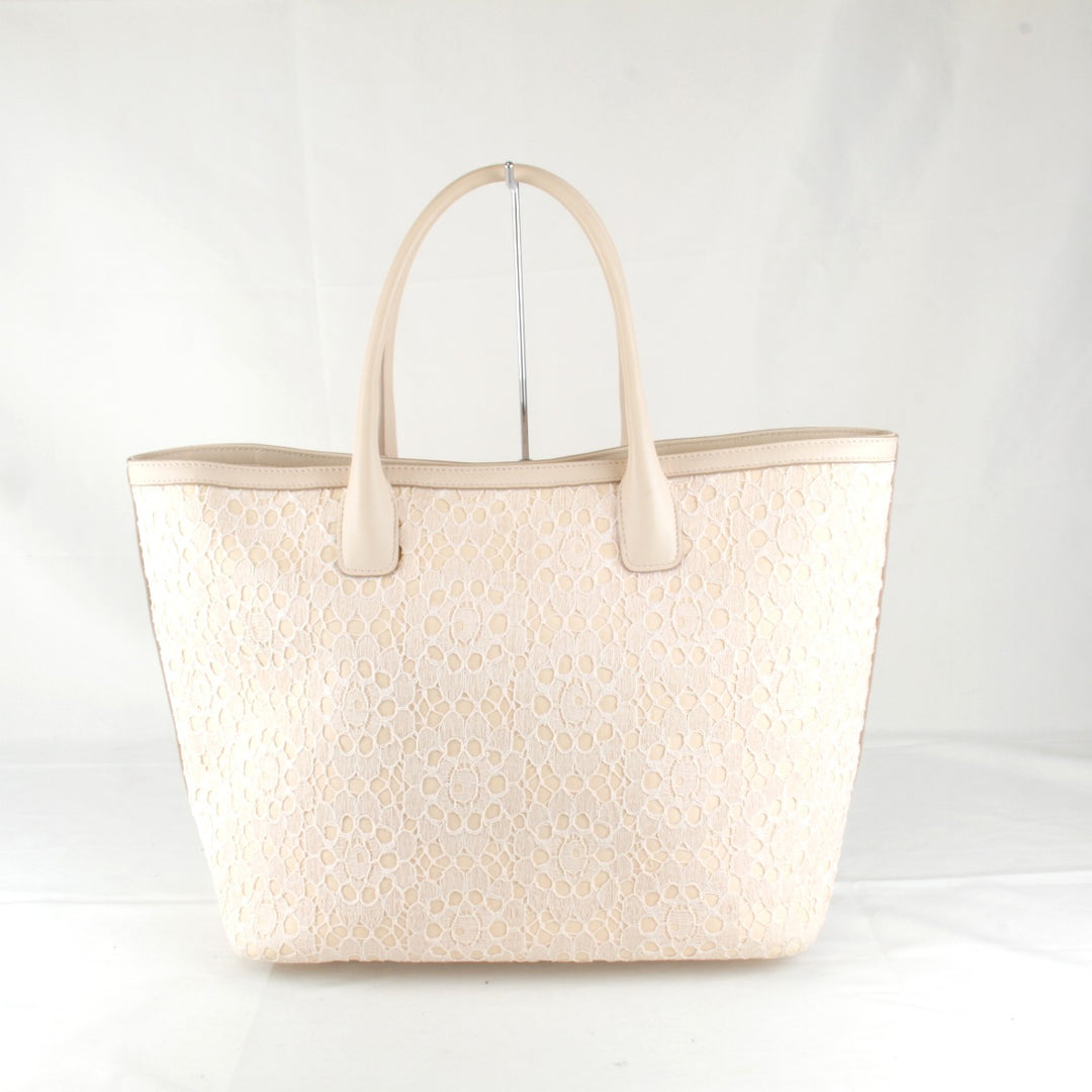 良品『USED』 
DOLCE&GABBANA ドルチェアンドガッバーナ 
 トートバッグ 
レザー ピンクベージュ