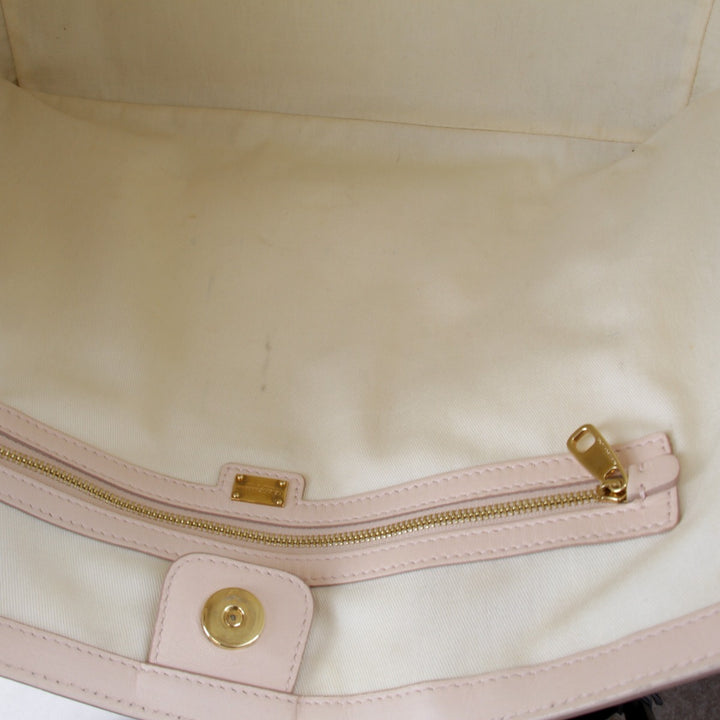 良品『USED』 
DOLCE&GABBANA ドルチェアンドガッバーナ 
 トートバッグ 
レザー ピンクベージュ