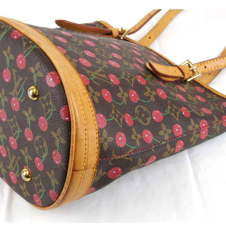 『USED』 
LOUIS VUITTON ルイ・ヴィトン 
 チェリーバケット M95012 ショルダーバッグ 
モノグラムキャンバス ブラウン