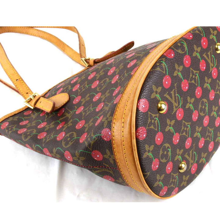 『USED』 
LOUIS VUITTON ルイ・ヴィトン 
 チェリーバケット M95012 ショルダーバッグ 
モノグラムキャンバス ブラウン