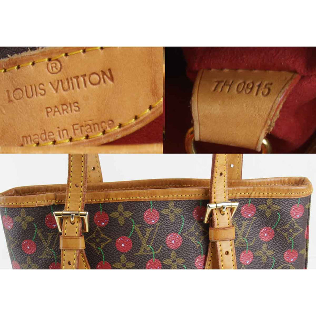 『USED』 
LOUIS VUITTON ルイ・ヴィトン 
 チェリーバケット M95012 ショルダーバッグ 
モノグラムキャンバス ブラウン