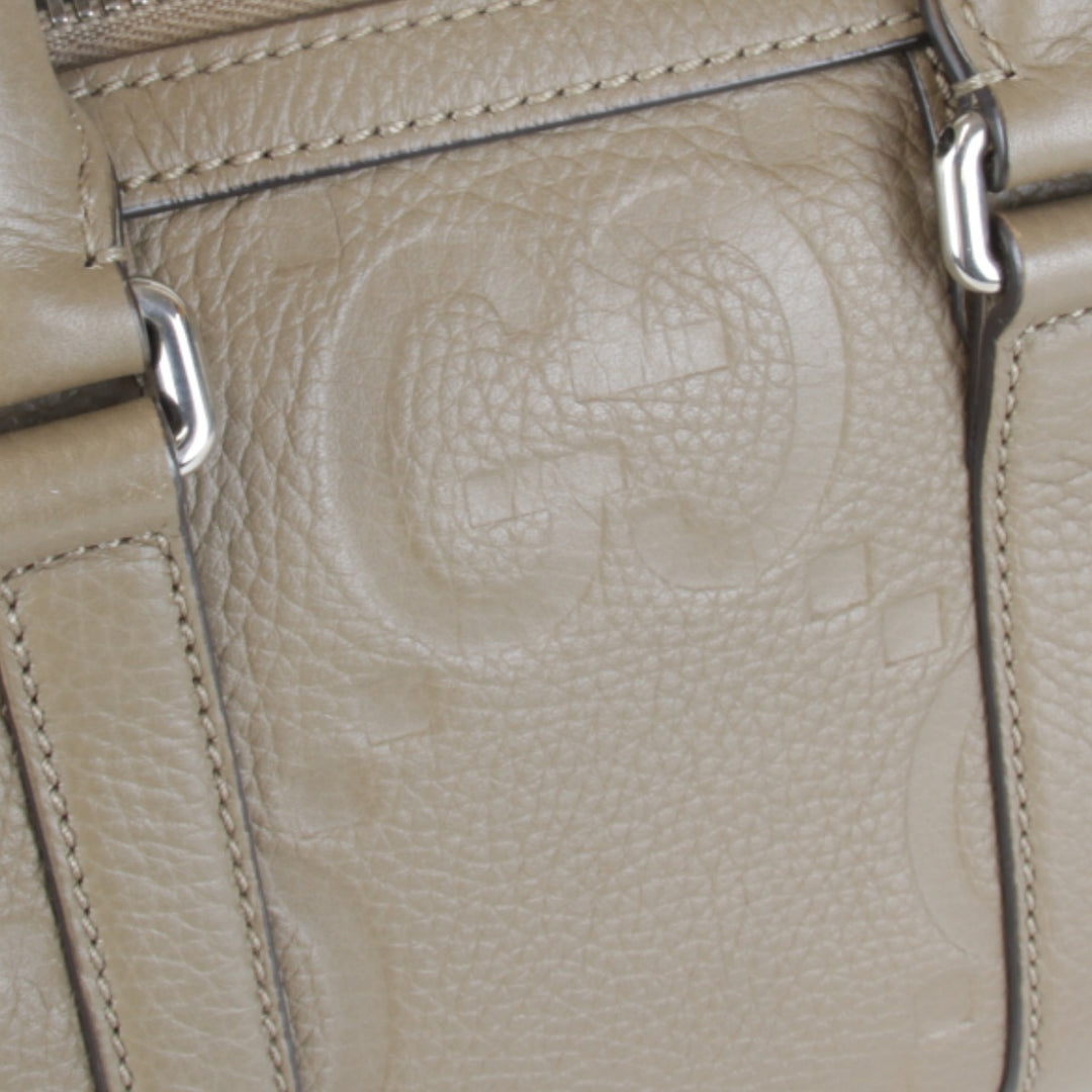 【価格改定】美品『USED』 
GUCCI グッチ 
 ジャンボGG ミニダッフル ハンドバッグ 725292.498025 ハンドバッグ 
レザー ベージュ