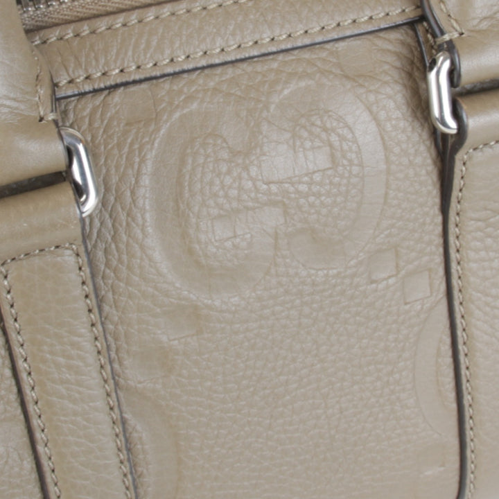 【価格改定】美品『USED』 
GUCCI グッチ 
 ジャンボGG ミニダッフル ハンドバッグ 725292.498025 ハンドバッグ 
レザー ベージュ