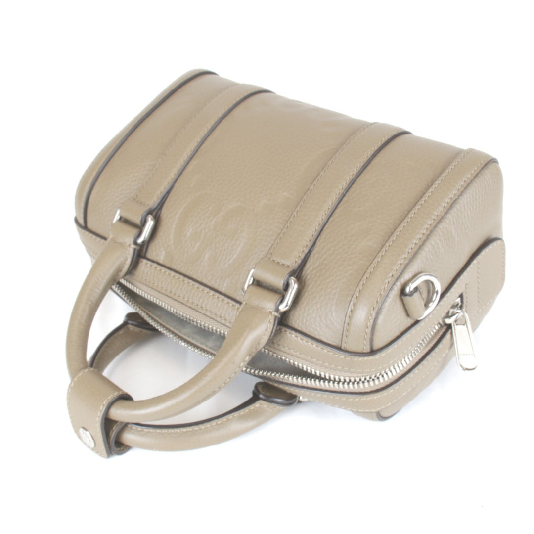 【価格改定】美品『USED』 
GUCCI グッチ 
 ジャンボGG ミニダッフル ハンドバッグ 725292.498025 ハンドバッグ 
レザー ベージュ