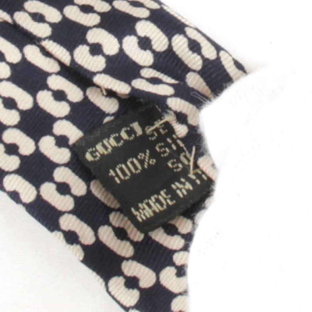 『USED』 
GUCCI グッチ 
 ネクタイ 
シルク ネイビー