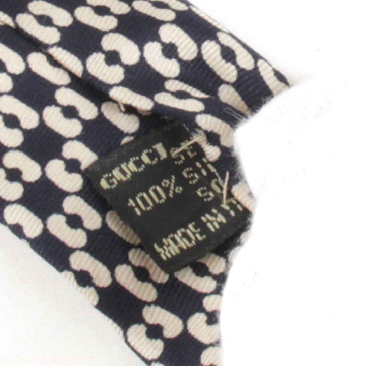 『USED』 
GUCCI グッチ 
 ネクタイ 
シルク ネイビー