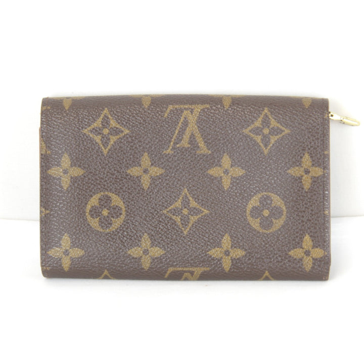『USED』 
LOUIS VUITTON ルイ・ヴィトン 
 ポルトモネビエトレゾール M61730 二つ折り財布 
モノグラムキャンバス モノグラム