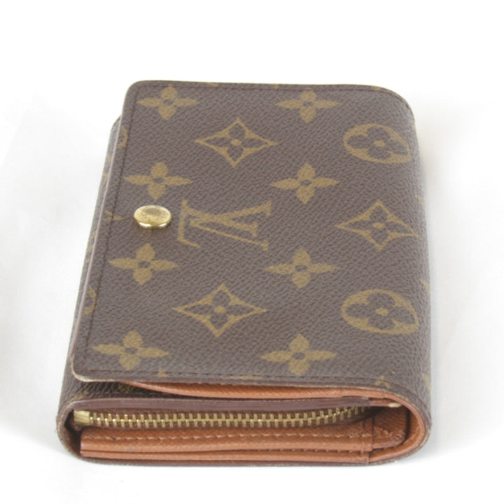 『USED』 
LOUIS VUITTON ルイ・ヴィトン 
 ポルトモネビエトレゾール M61730 二つ折り財布 
モノグラムキャンバス モノグラム