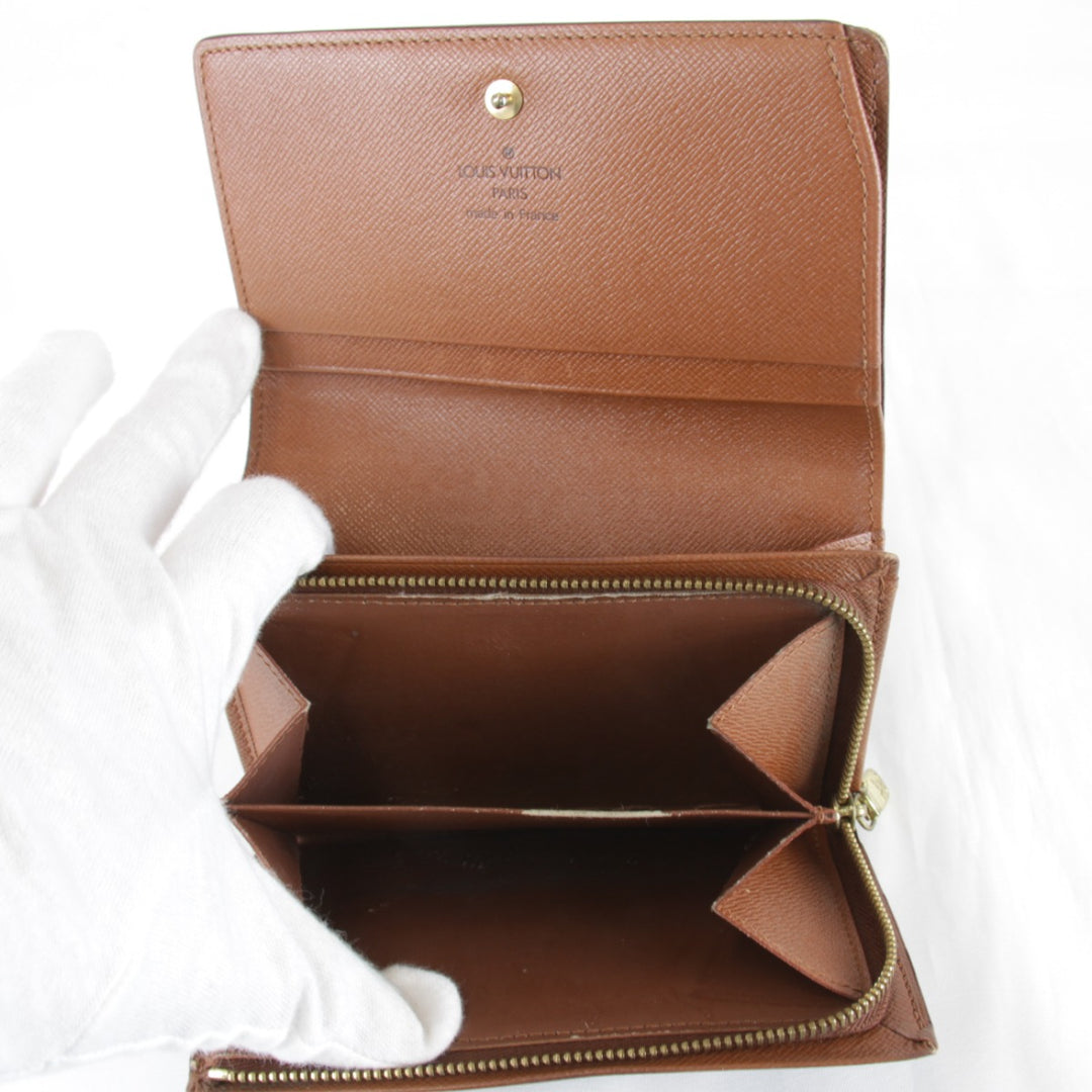 『USED』 
LOUIS VUITTON ルイ・ヴィトン 
 ポルトモネビエトレゾール M61730 二つ折り財布 
モノグラムキャンバス モノグラム