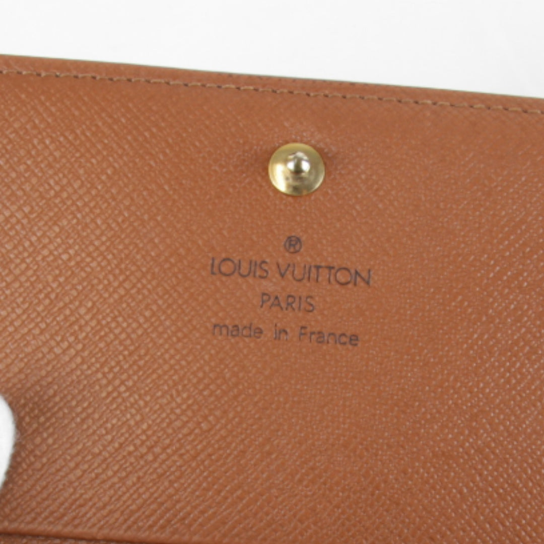 『USED』 
LOUIS VUITTON ルイ・ヴィトン 
 ポルトモネビエトレゾール M61730 二つ折り財布 
モノグラムキャンバス モノグラム