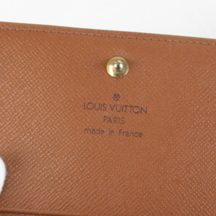 『USED』 
LOUIS VUITTON ルイ・ヴィトン 
 ポルトモネビエトレゾール M61730 二つ折り財布 
モノグラムキャンバス モノグラム