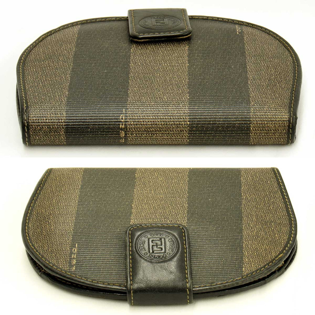 『USED』 
FENDI フェンディ 
 ペカン財布 財布 
レザー カーキ