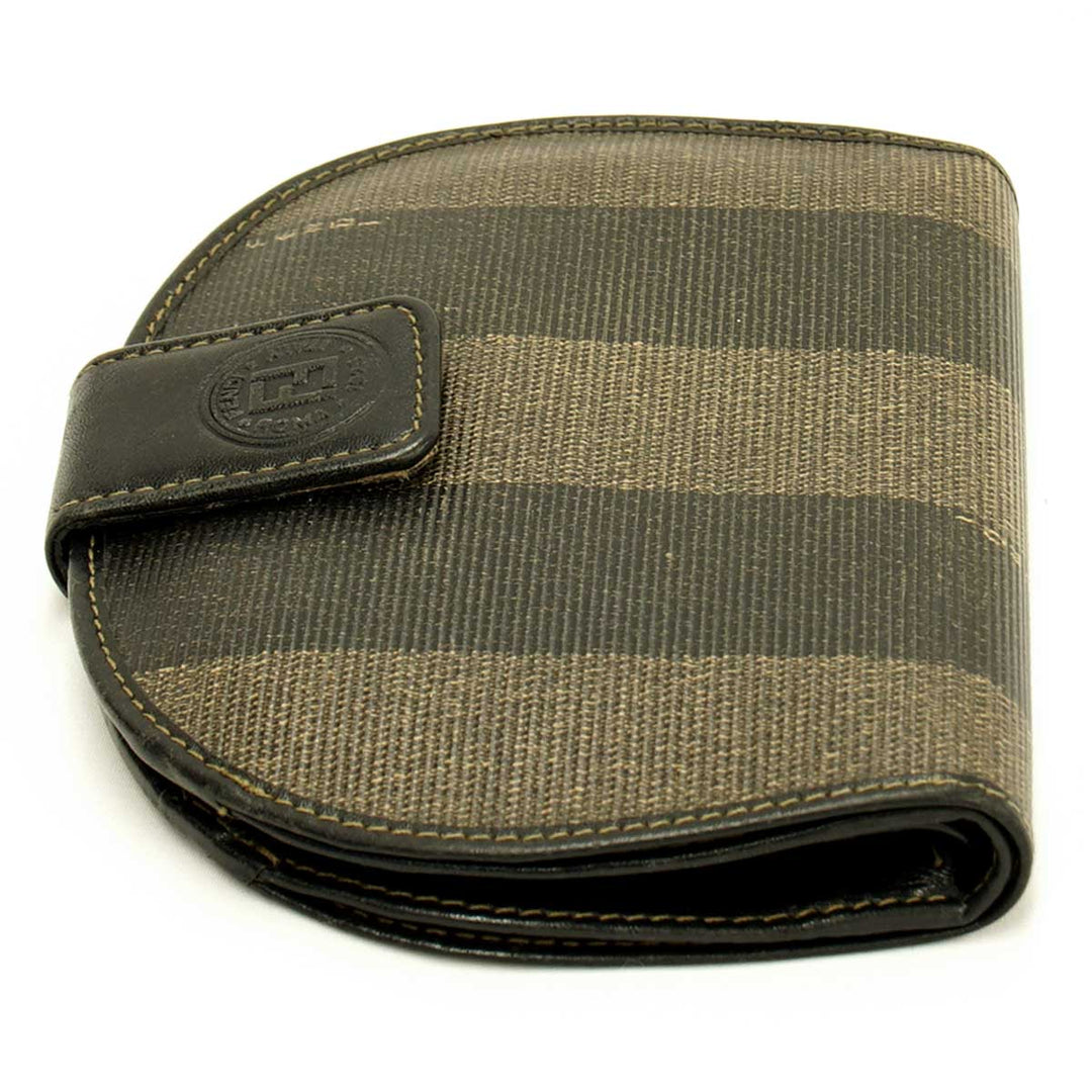 『USED』 
FENDI フェンディ 
 ペカン財布 財布 
レザー カーキ