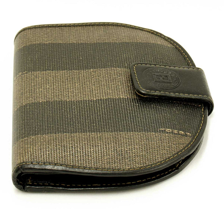 『USED』 
FENDI フェンディ 
 ペカン財布 財布 
レザー カーキ