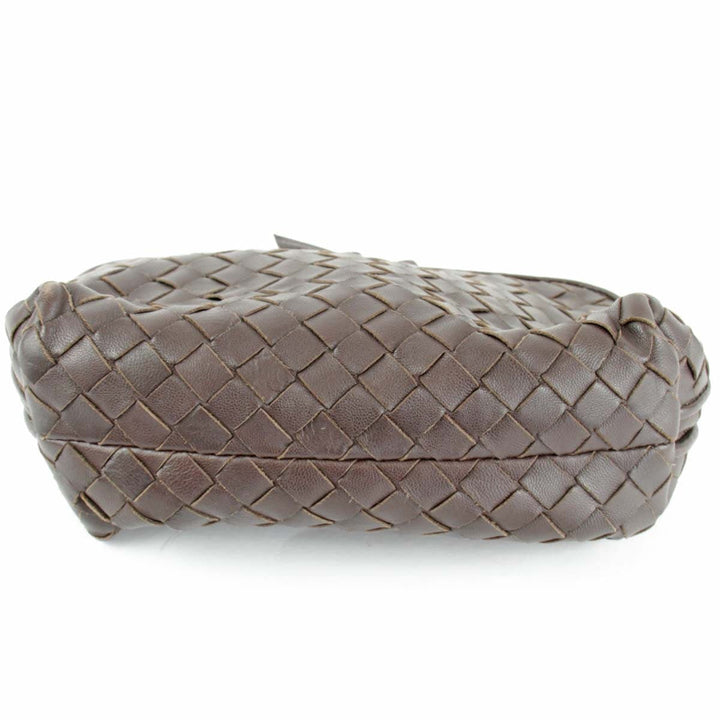 『USED』 
BOTTEGAVENETA ボッテガヴェネタ 
 イントレチャート ポーチ 
レザー ブラウン