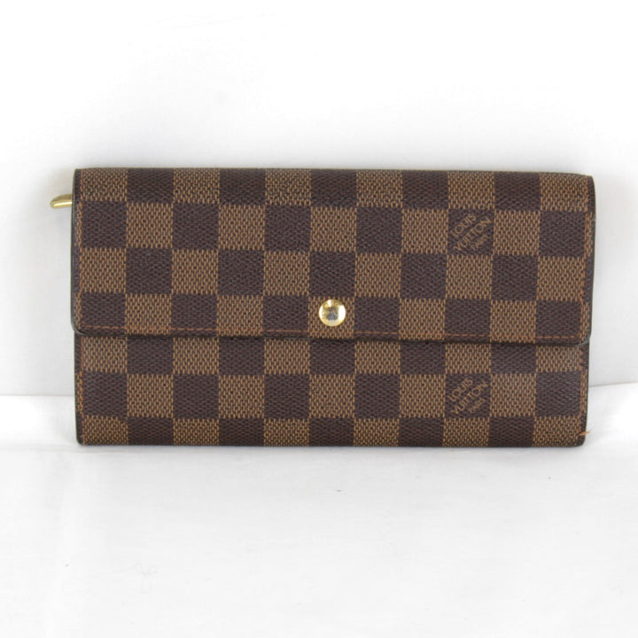 『USED』 
LOUIS VUITTON ルイ・ヴィトン 
 ポルトフォイユ・サラ N61734 長財布 
ダミエキャンバス ブラウン