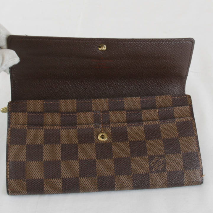 『USED』 
LOUIS VUITTON ルイ・ヴィトン 
 ポルトフォイユ・サラ N61734 長財布 
ダミエキャンバス ブラウン
