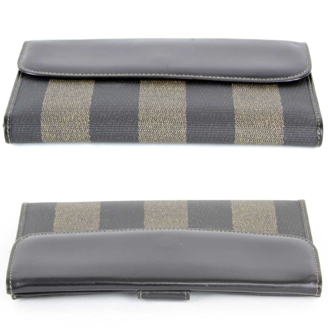 『USED』 
FENDI フェンディ 
 ペカン 2804-30806・079 長財布 
レザー カーキ