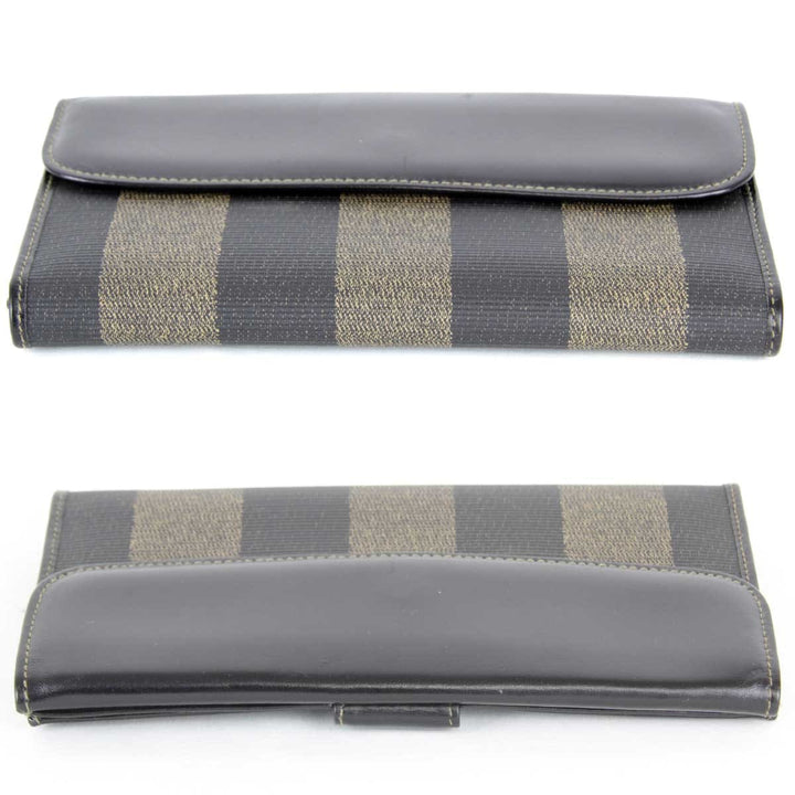 『USED』 
FENDI フェンディ 
 ペカン 2804-30806・079 長財布 
レザー カーキ