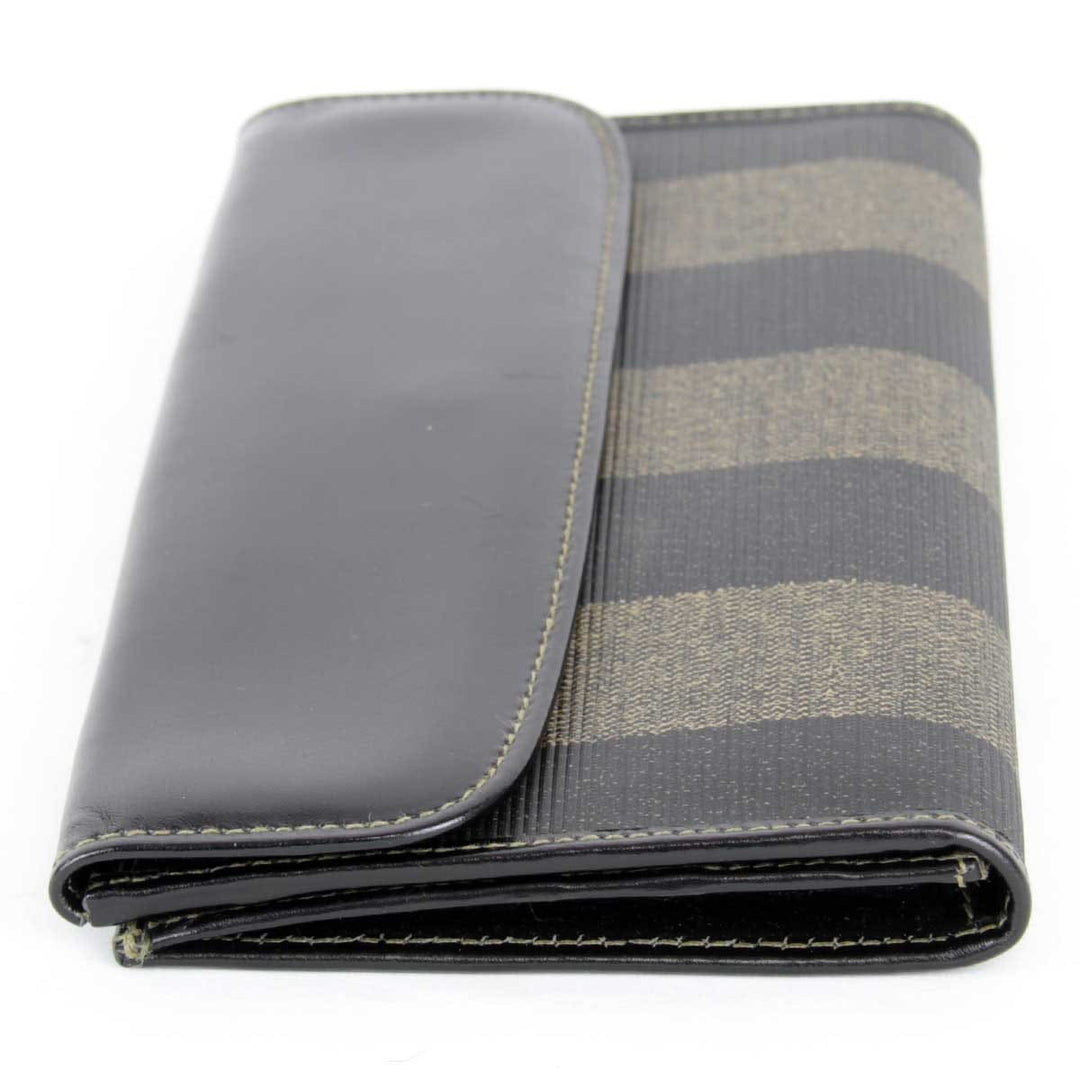 『USED』 
FENDI フェンディ 
 ペカン 2804-30806・079 長財布 
レザー カーキ