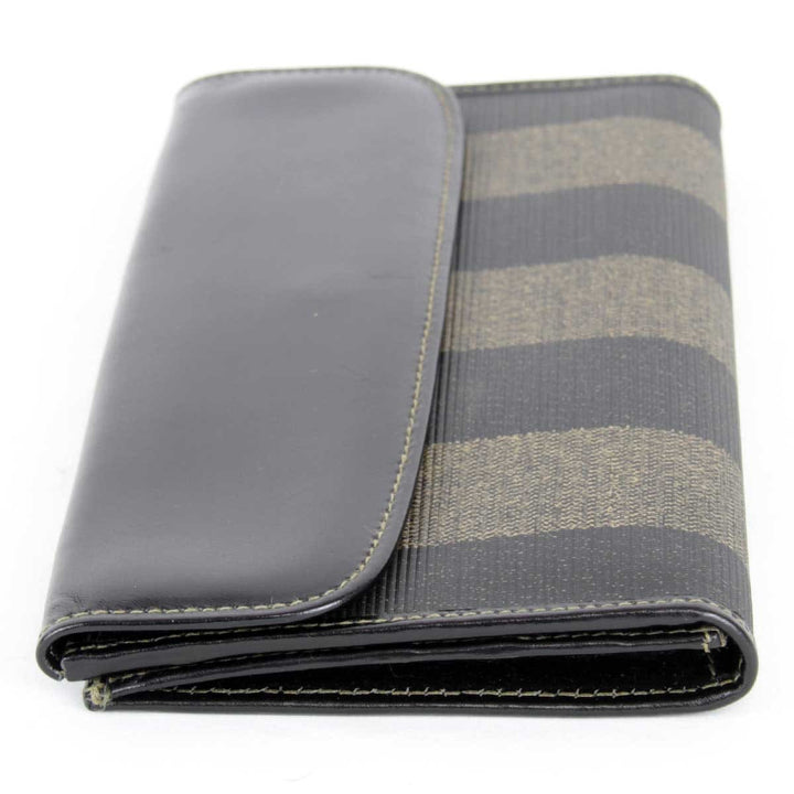 『USED』 
FENDI フェンディ 
 ペカン 2804-30806・079 長財布 
レザー カーキ