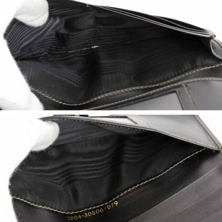『USED』 
FENDI フェンディ 
 ペカン 2804-30806・079 長財布 
レザー カーキ