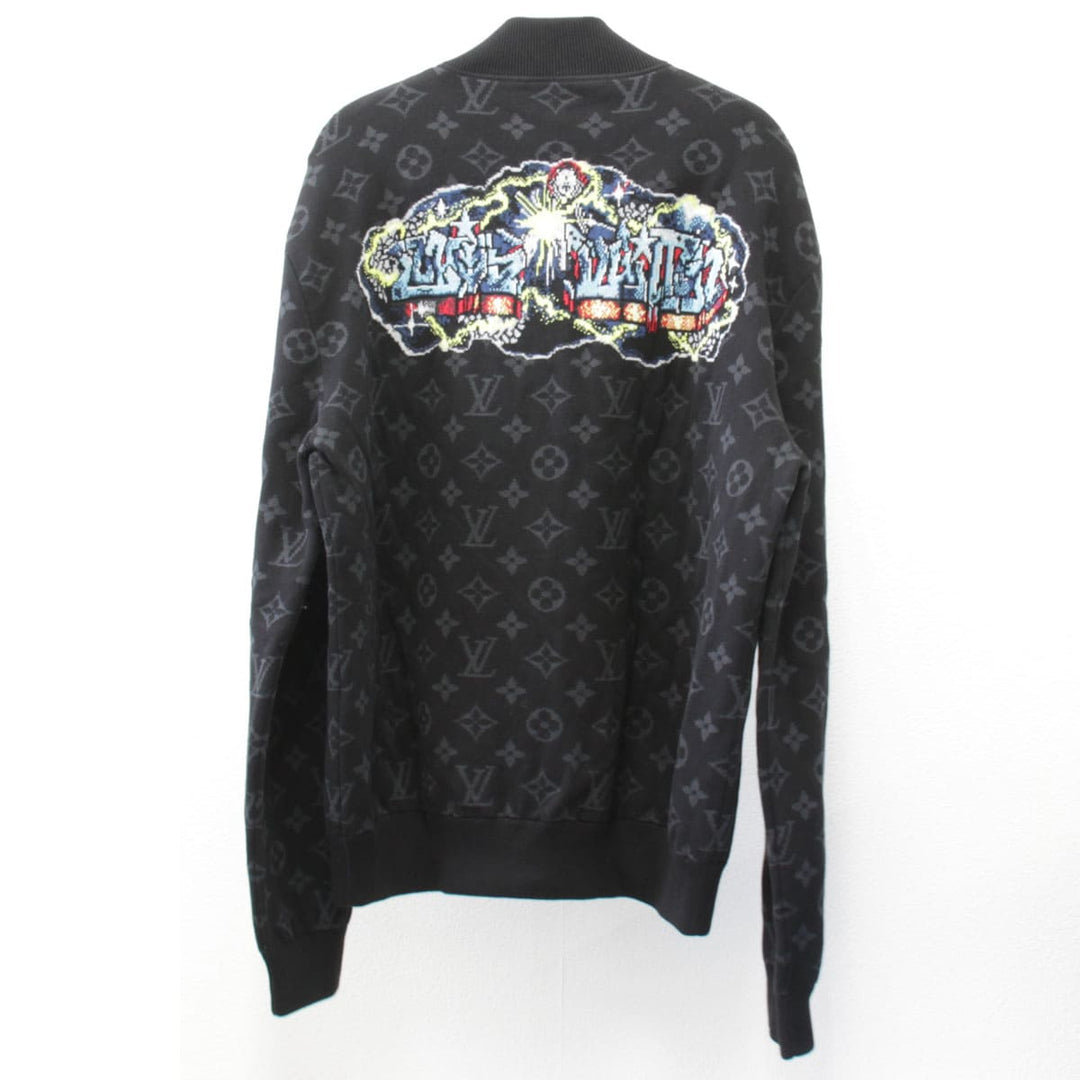 美品『ほぼ未使用』 
LOUIS VUITTON ルイ・ヴィトン 
 ニットブルゾン ブルゾン 
コットン ブラック