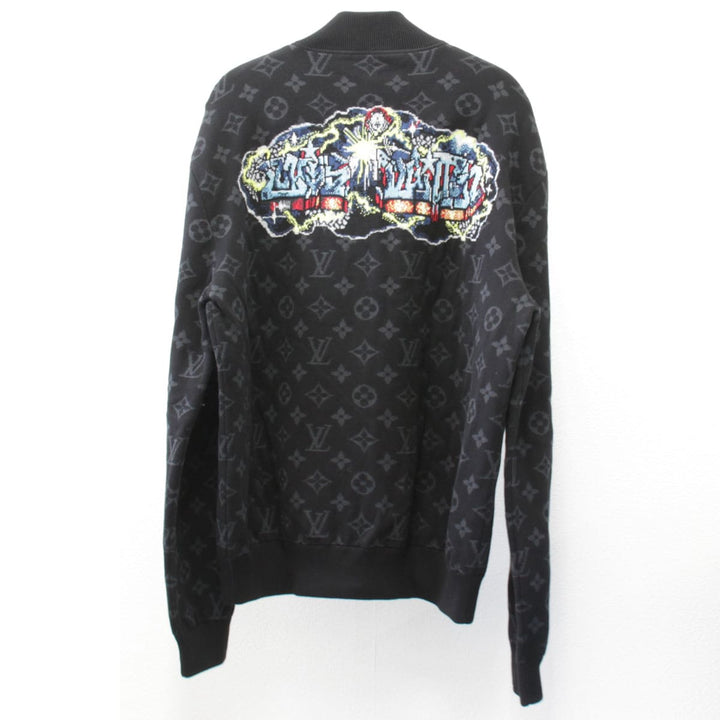 美品『ほぼ未使用』 
LOUIS VUITTON ルイ・ヴィトン 
 ニットブルゾン ブルゾン 
コットン ブラック