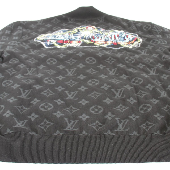 美品『ほぼ未使用』 
LOUIS VUITTON ルイ・ヴィトン 
 ニットブルゾン ブルゾン 
コットン ブラック