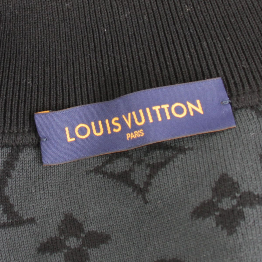 美品『ほぼ未使用』 
LOUIS VUITTON ルイ・ヴィトン 
 ニットブルゾン ブルゾン 
コットン ブラック