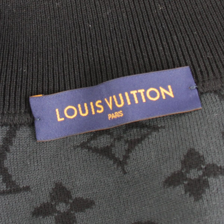美品『ほぼ未使用』 
LOUIS VUITTON ルイ・ヴィトン 
 ニットブルゾン ブルゾン 
コットン ブラック