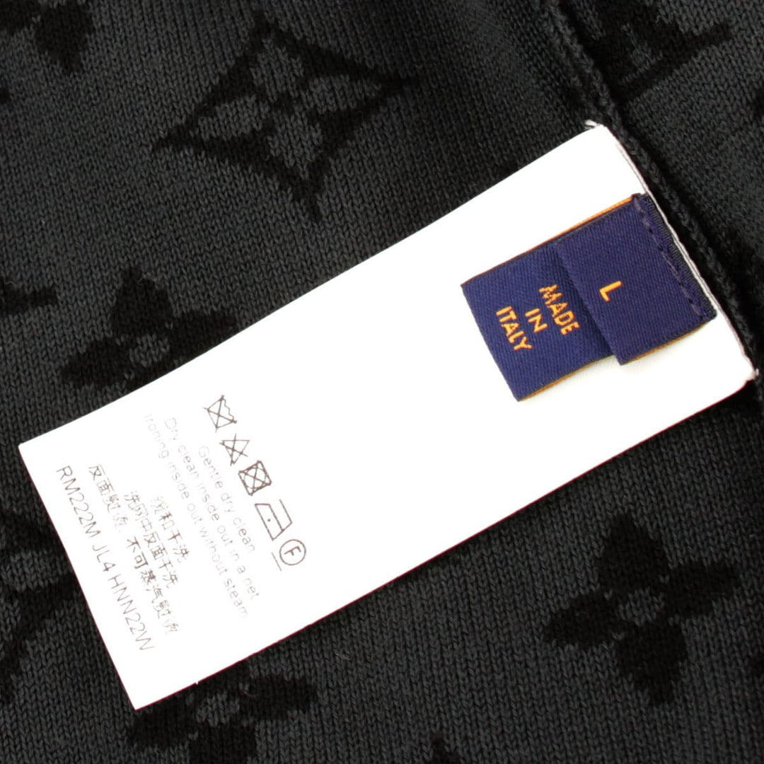 美品『ほぼ未使用』 
LOUIS VUITTON ルイ・ヴィトン 
 ニットブルゾン ブルゾン 
コットン ブラック