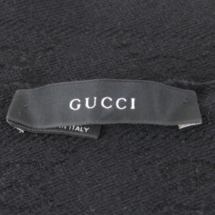 良品『USED』 
GUCCI グッチ 
 マフラー 
ウール ブラック