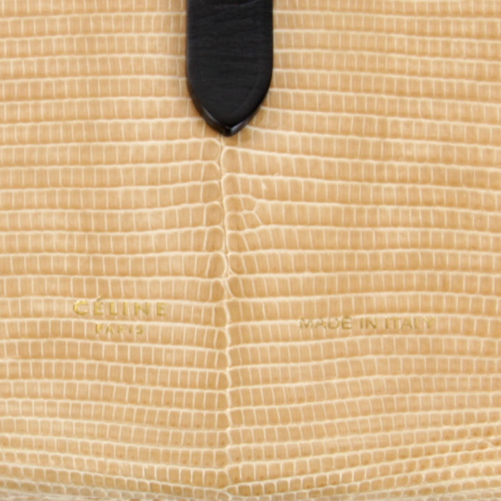 『USED』 
CELINE セリーヌ 
 ラージストラップ 長財布 
PVC/レザー ベージュ