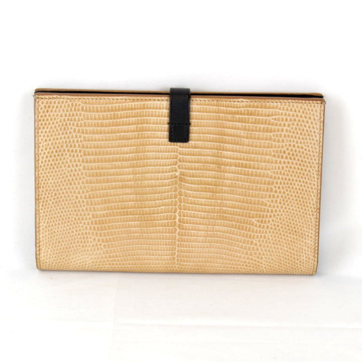 『USED』 
CELINE セリーヌ 
 ラージストラップ 長財布 
PVC/レザー ベージュ