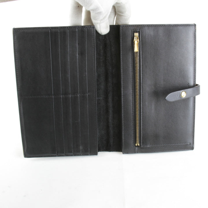 『USED』 
CELINE セリーヌ 
 ラージストラップ 長財布 
PVC/レザー ベージュ