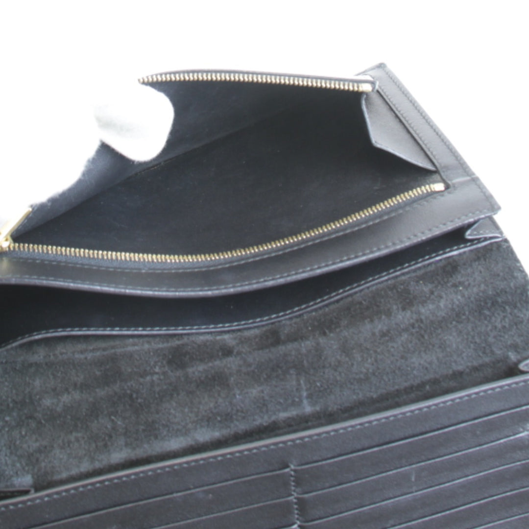 『USED』 
CELINE セリーヌ 
 ラージストラップ 長財布 
PVC/レザー ベージュ