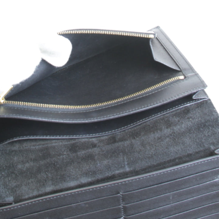 『USED』 
CELINE セリーヌ 
 ラージストラップ 長財布 
PVC/レザー ベージュ