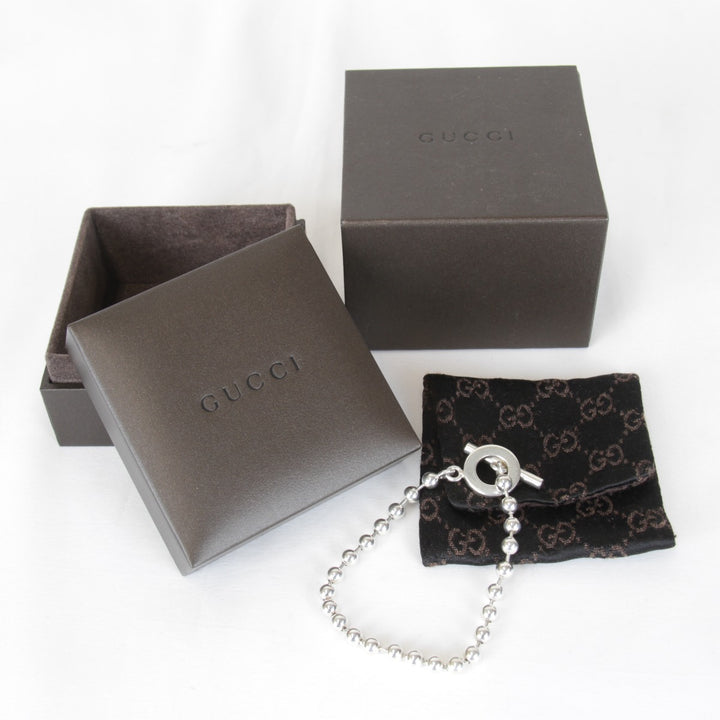 『USED』 
GUCCI グッチ 
 ブレスレット 
シルバー925 シルバー