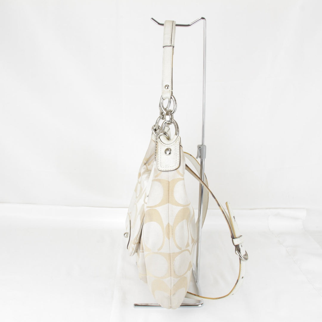 『USED』 
COACH コーチ 
 A1375-F22301 ショルダーバッグ 
キャンバス/レザー ベージュ