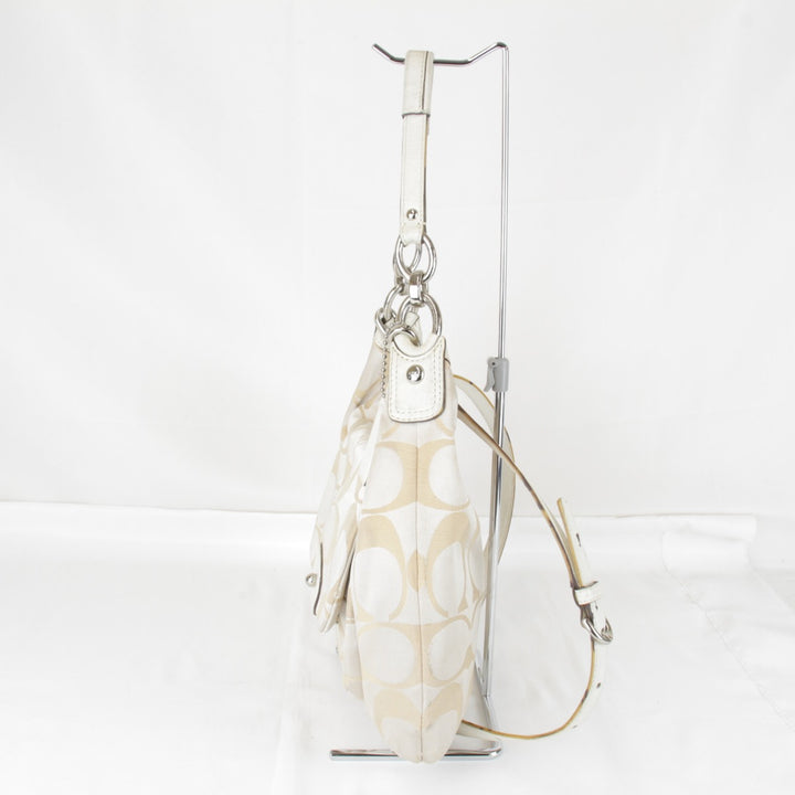 『USED』 
COACH コーチ 
 A1375-F22301 ショルダーバッグ 
キャンバス/レザー ベージュ