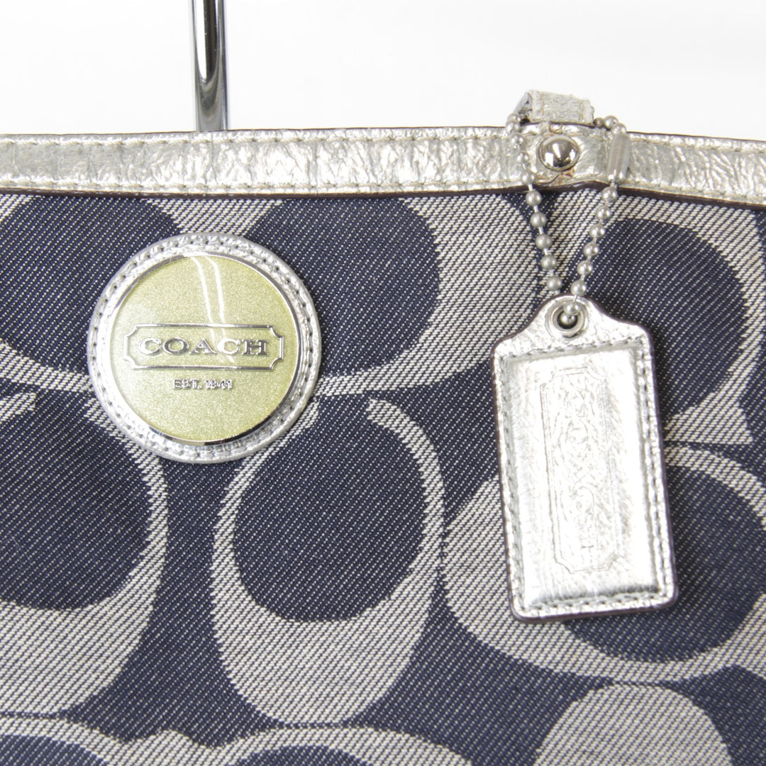 『USED』 
COACH コーチ 
 G1182-F17433 トートバッグ 
キャンバス ネイビー