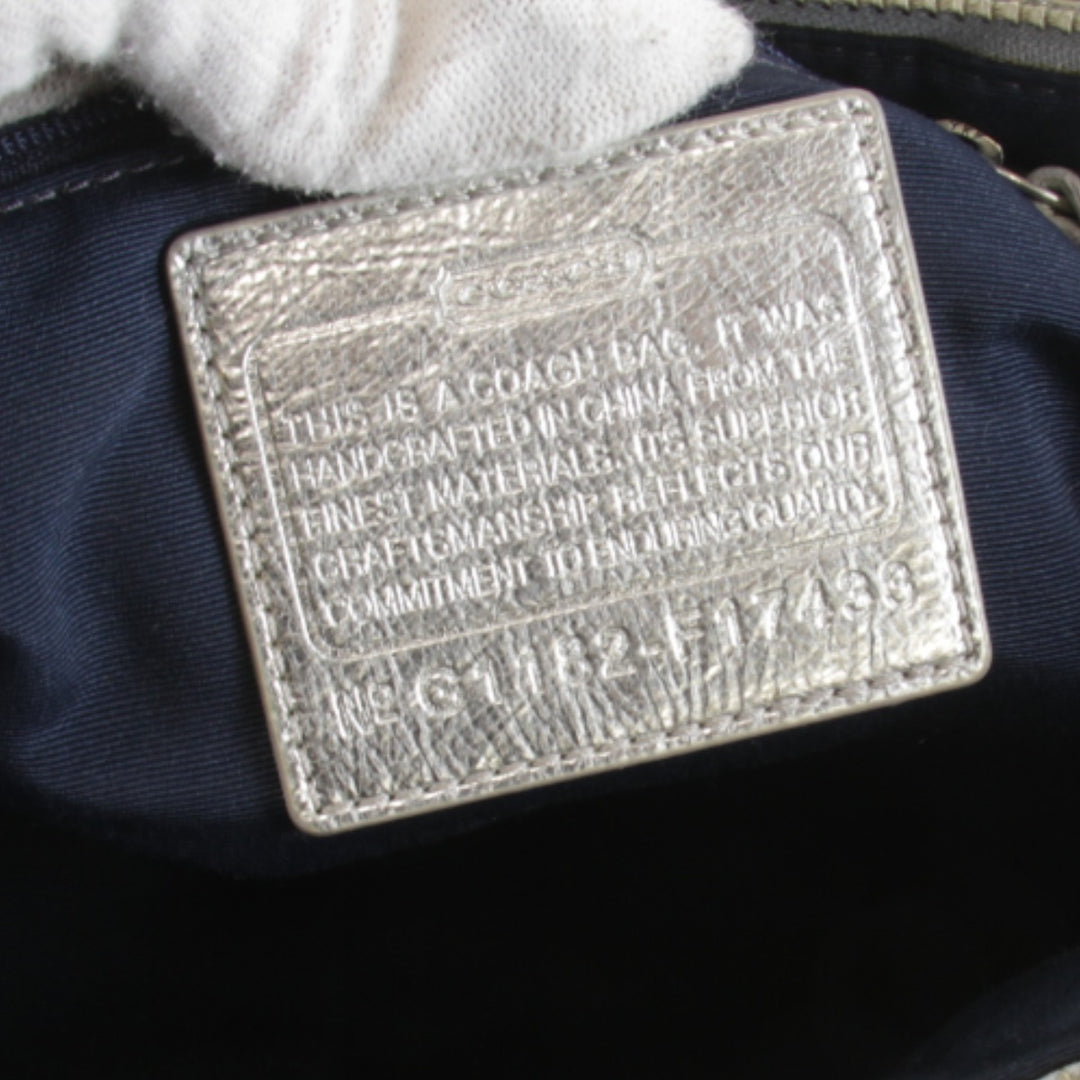 『USED』 
COACH コーチ 
 G1182-F17433 トートバッグ 
キャンバス ネイビー