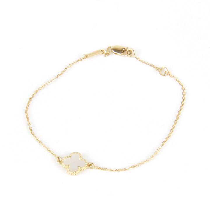 美品『USED』 
Van Cleef & Arpels ヴァンクリーフ＆アーペル 
 スイートアルハンブラ ブレスレット 
K18 ゴールド