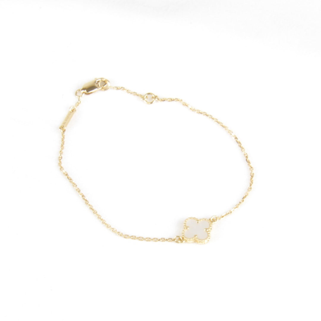 美品『USED』 
Van Cleef & Arpels ヴァンクリーフ＆アーペル 
 スイートアルハンブラ ブレスレット 
K18 ゴールド