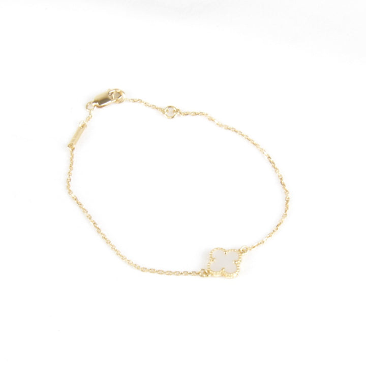 美品『USED』 
Van Cleef & Arpels ヴァンクリーフ＆アーペル 
 スイートアルハンブラ ブレスレット 
K18 ゴールド