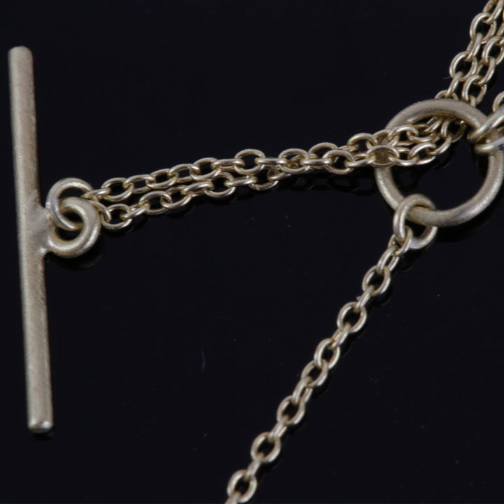 美品『USED』 K18 
 hum ネックレス
 ダイヤモンド 0.06 2.1g
