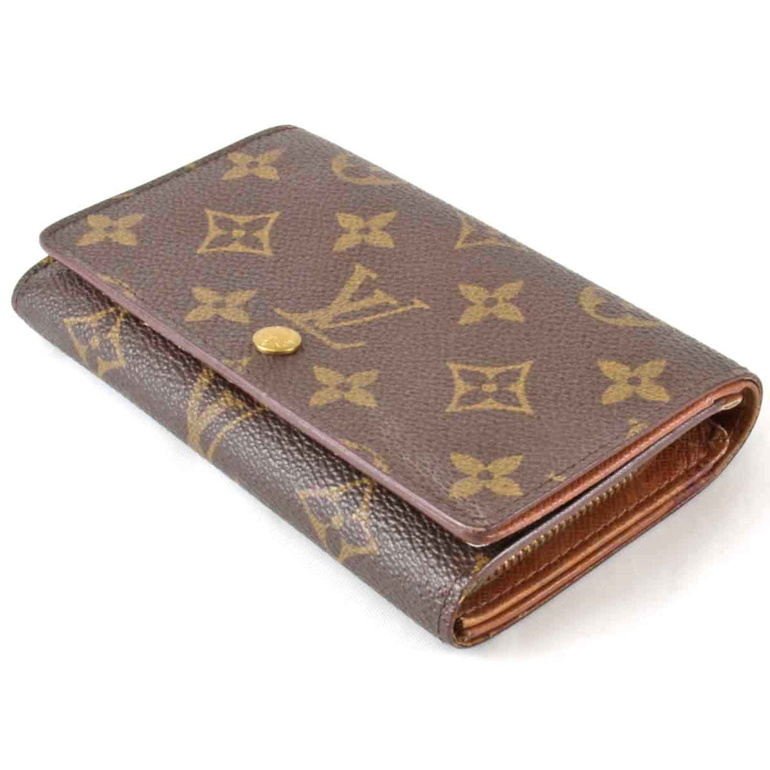 『USED』 
LOUIS VUITTON ルイ・ヴィトン 
 ポルトモネ・ビエトレゾール M61730 二つ折り財布 
モノグラムキャンバス モノグラム