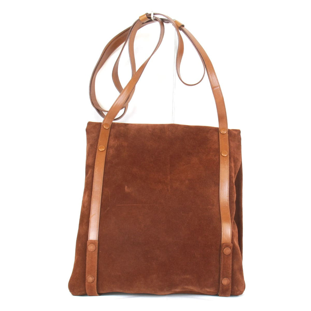 『USED』 
BOTTEGAVENETA ボッテガヴェネタ 
 ショルダーバッグ 
レザー /スエード ブラウン