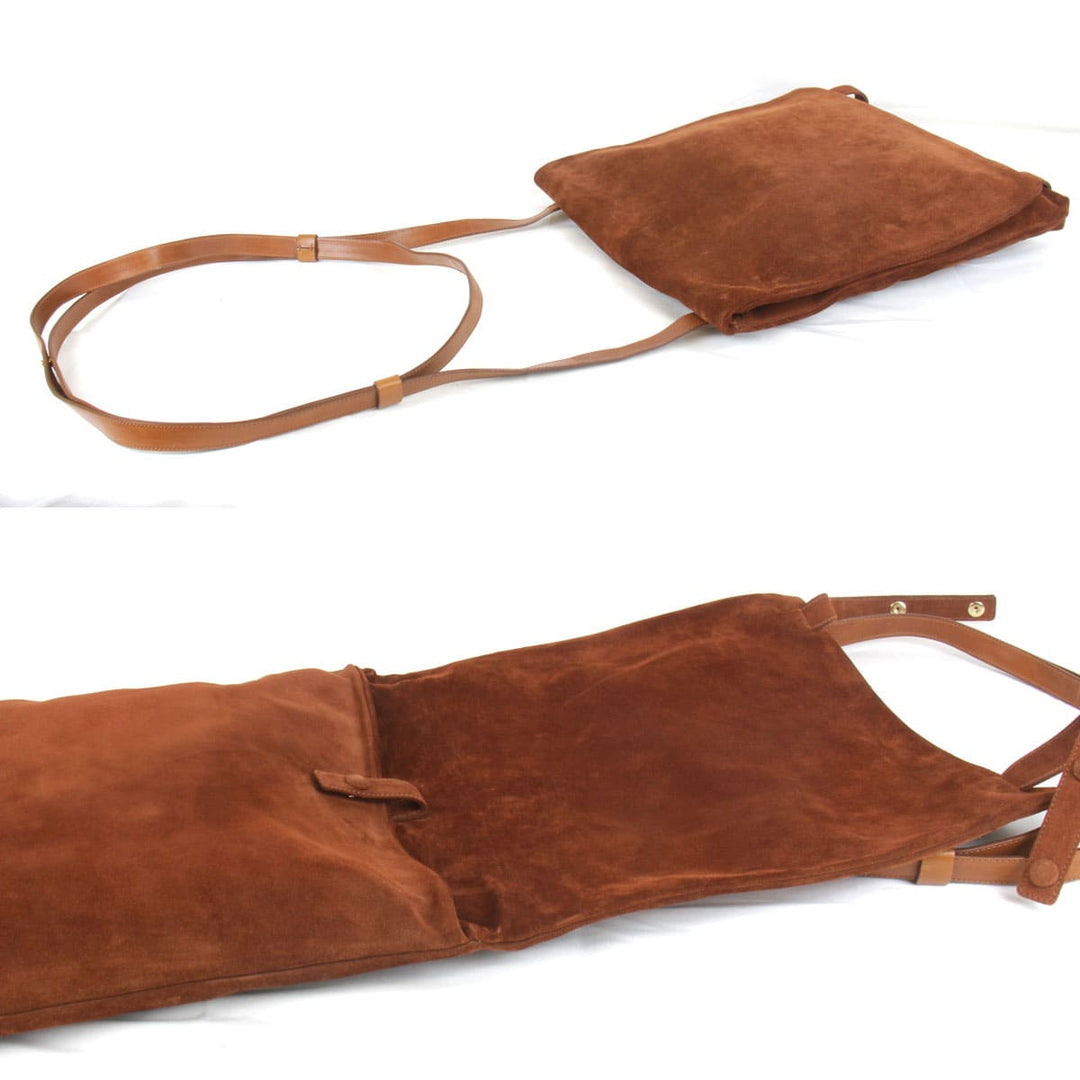 『USED』 
BOTTEGAVENETA ボッテガヴェネタ 
 ショルダーバッグ 
レザー /スエード ブラウン